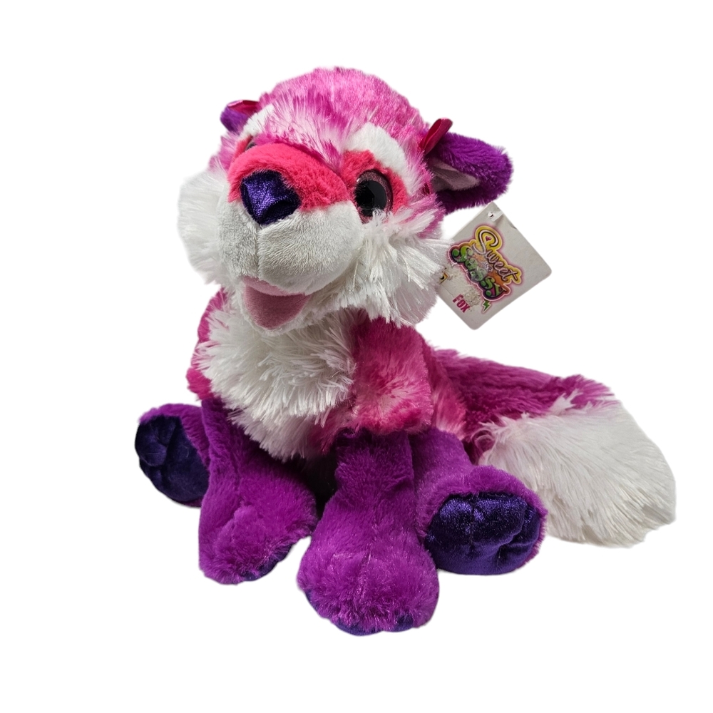 Wild Republic Fox Plush Stuffed Animal 12'' Sweet and Sassy #10058 Hot Pink